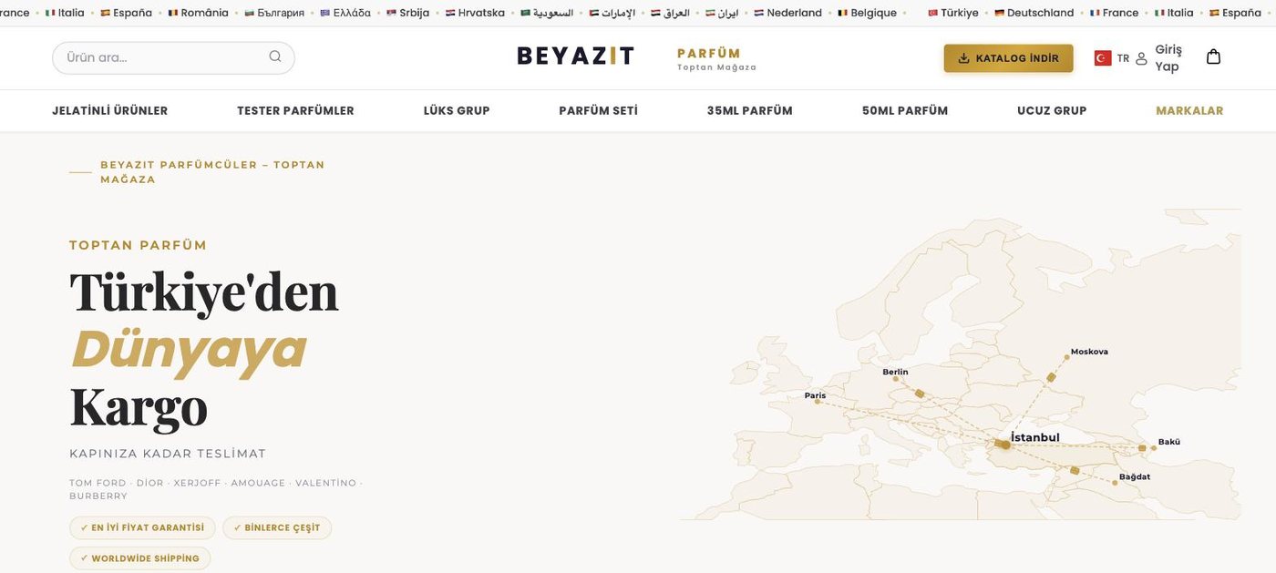 Beyazit Parfum mağazası