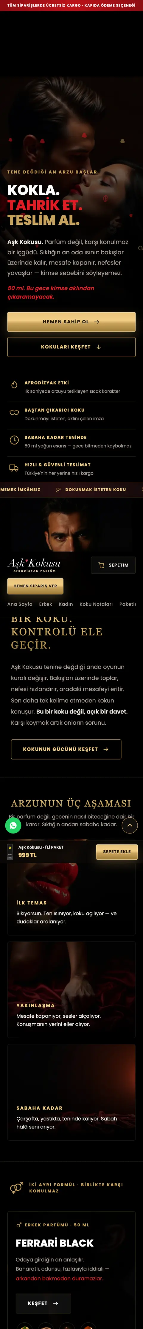 ferrariparfum.com ana sayfası (mobil)